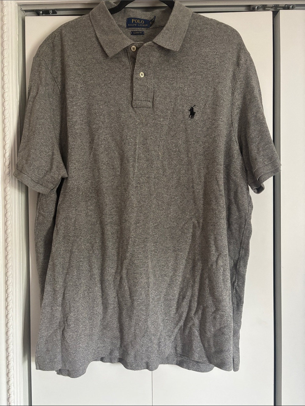 Polo by Ralph Lauren Heather Gray Men's Short-Sleeve Polo